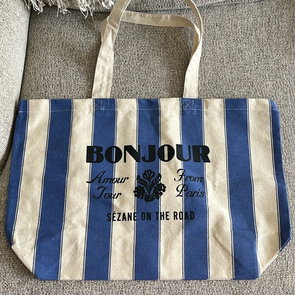 Sezane NWOT Amour Tour From Paris Tote Bag
